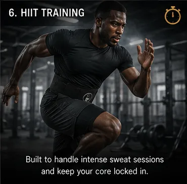 HIIT training — built for intense sweat sessions, core locked in